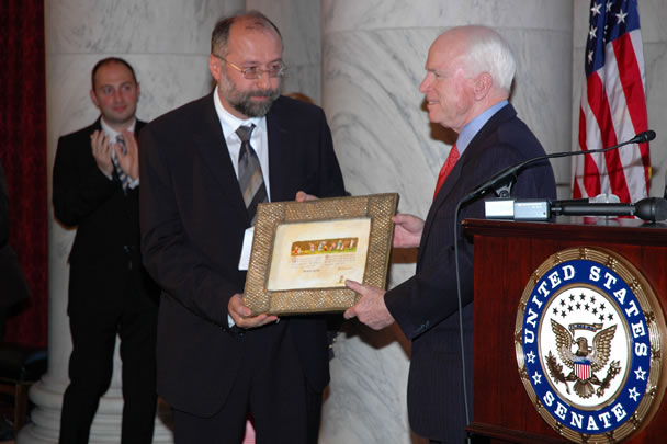 Georgian Association Awards Senator McCain at Annual Reception